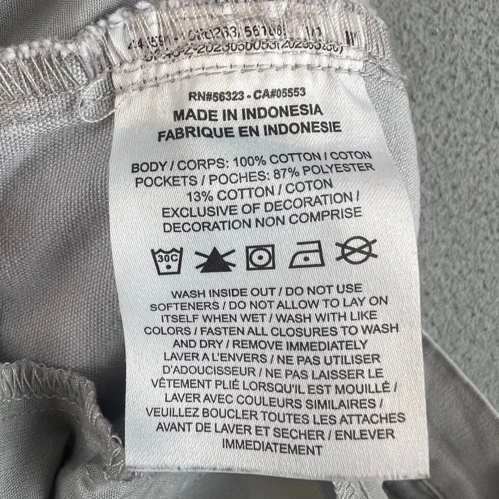 Nike Mens Light Gray Cotton Twill Chino Shorts Size 34 Casual Sportswear Logo
